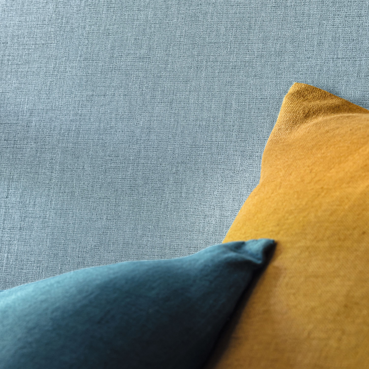 Papier peint Faux Uni Tissage bleu denim - Maison Siméon de Casélio | Réf. MSI103226230