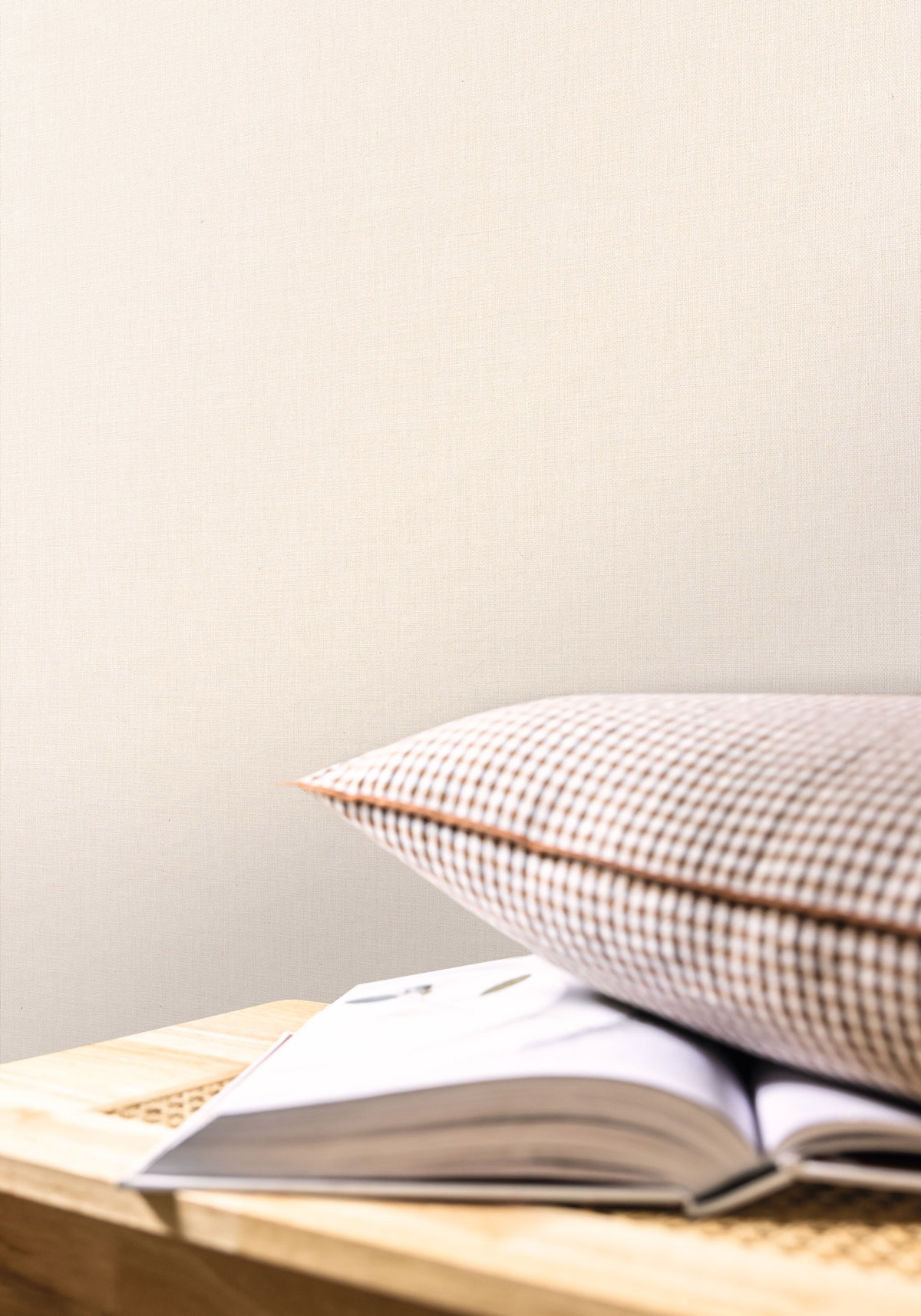 Papier peint Uni Toile sable blanc - Reliefs de Casélio | Réf. RLF68521124