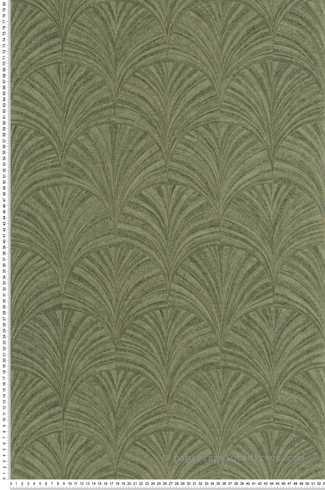 Papier peint Art Déco Vibration avocat - Symphony de Casélio | Réf. SYM107037774