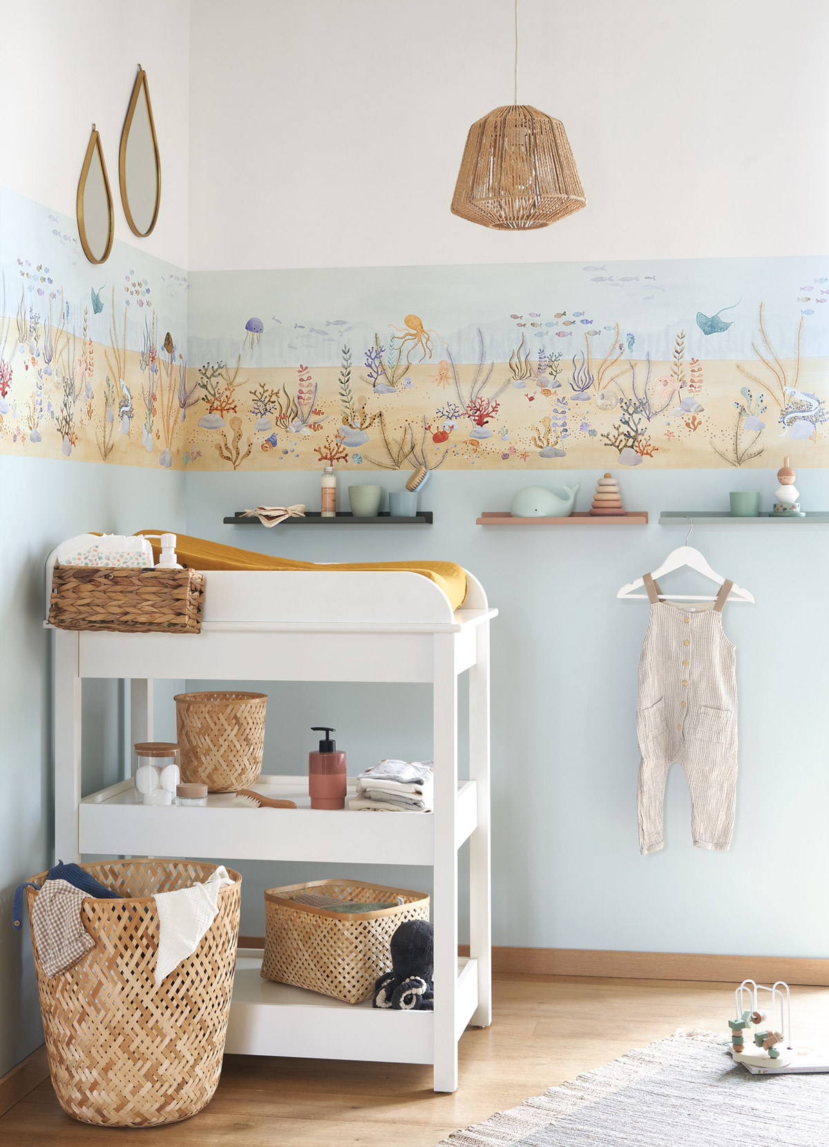 Frise enfant Océan Floor multicolore - Once Upon A Time 2 de Casadéco | Réf. OUTD200730073