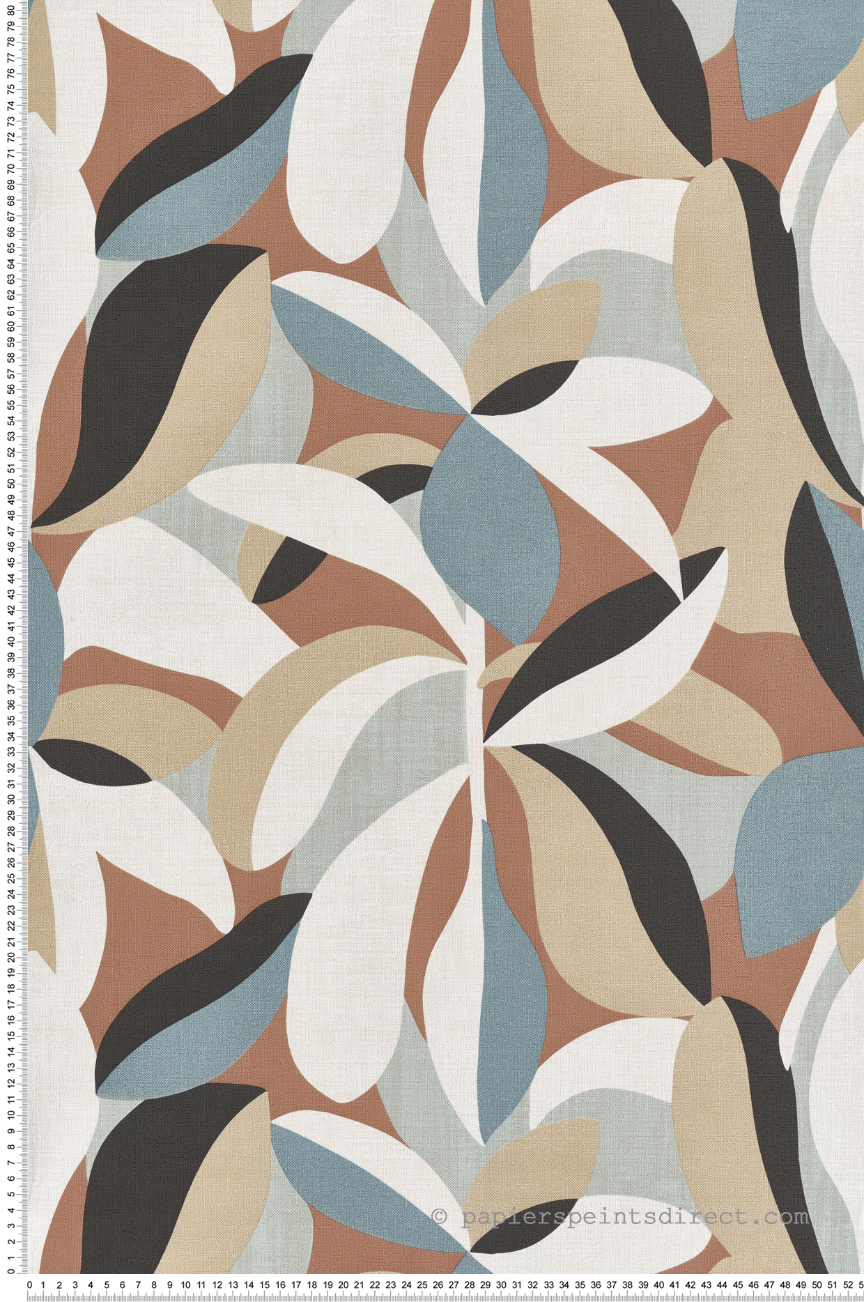 Papier peint Palme Minimaliste multicouleurs - Seven de Montecolino | Réf. MC-30106