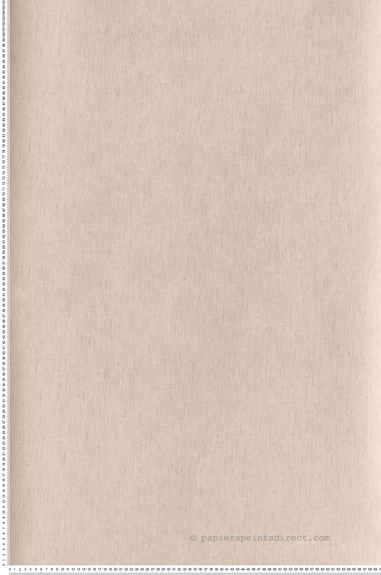 Papier peint Faux Uni Lin Telis beige rosé métallisé - Rhapsody de Masureel | Réf. MAS-RHA504