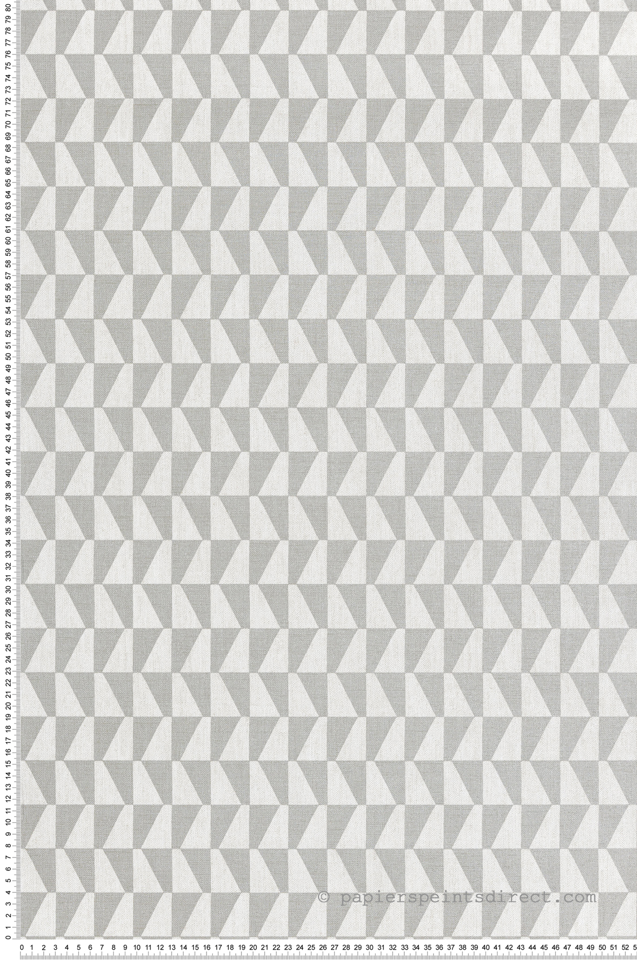 Papier peint Damier Quadrilatère gris argenté - Seven de Montecolino | Réf. MC-30176