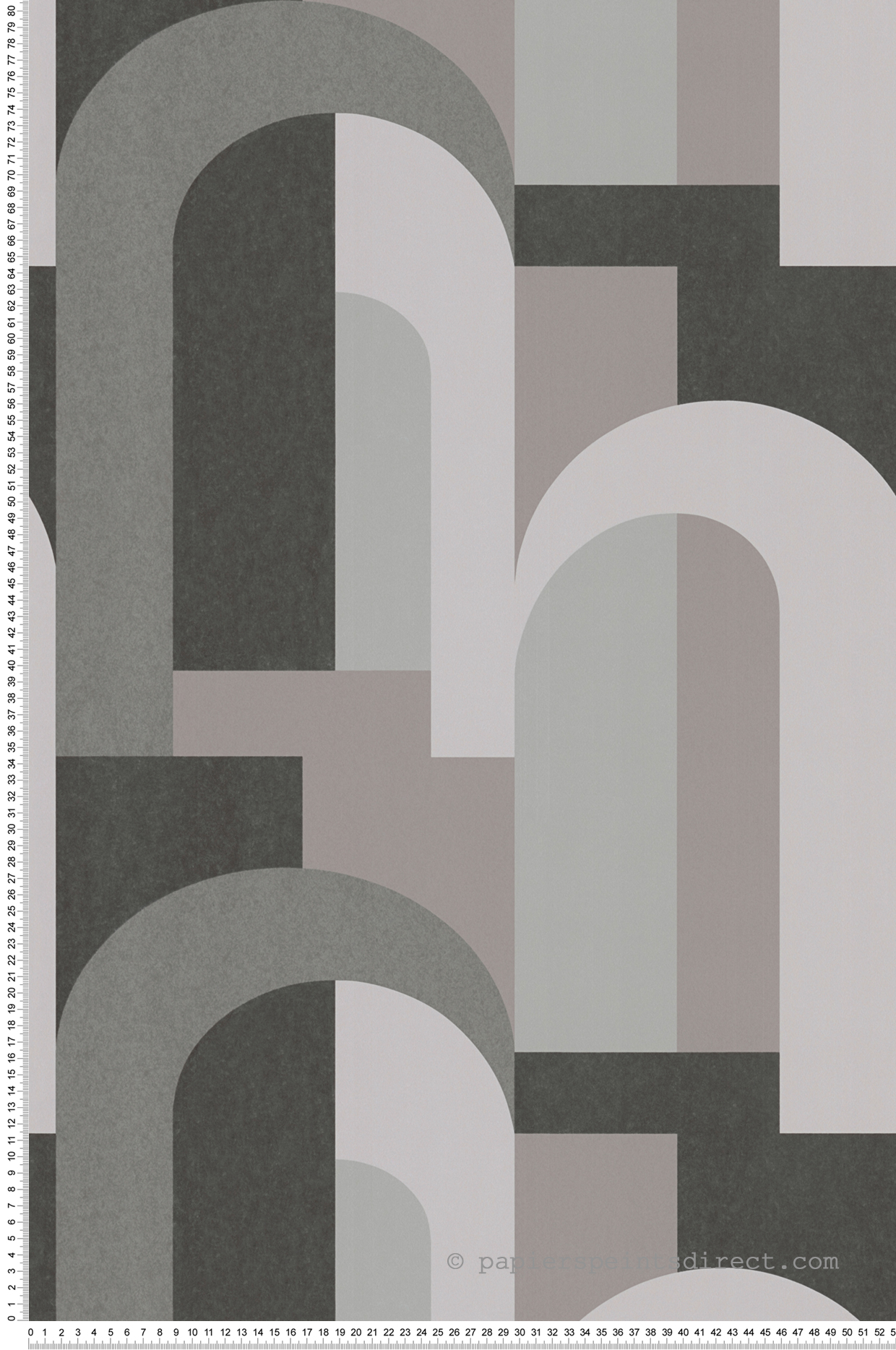 Papier peint Arches Rectangles gris - Arcade d'Architects Paper | Réf. 39170-4