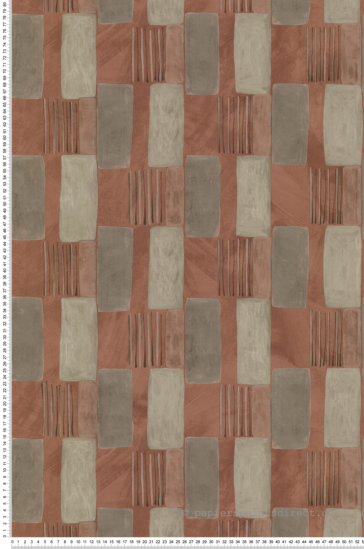 Papier peint Ethnique Patch brun - Arty de Lutèce | Réf. LTC-51211310