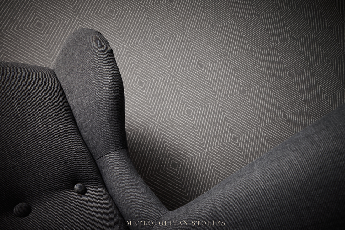 Papier peint Géométrique gris foncé - Metropolitan Stories d'AS Création AMB 4 | Réf. SP14692