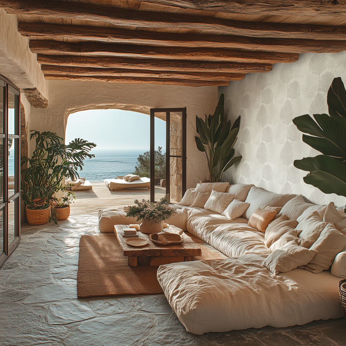 Papier peint Palme Nature gris perle - Metropolitan Stories 4 Hot Spots d'A.S. Création AMB1| Réf. AS-786733