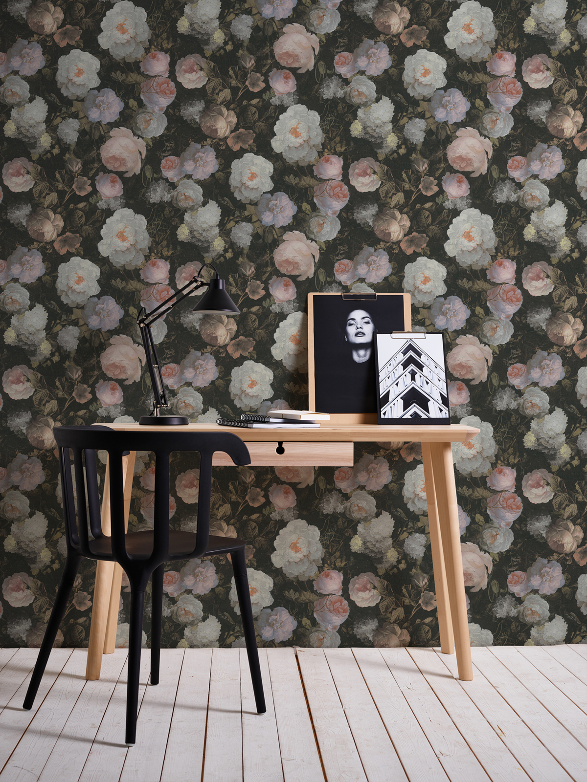 Papier peint Fleur Charme Vintage rose - History of Art d'A.S. Creation | AMB Réf. 37650-5