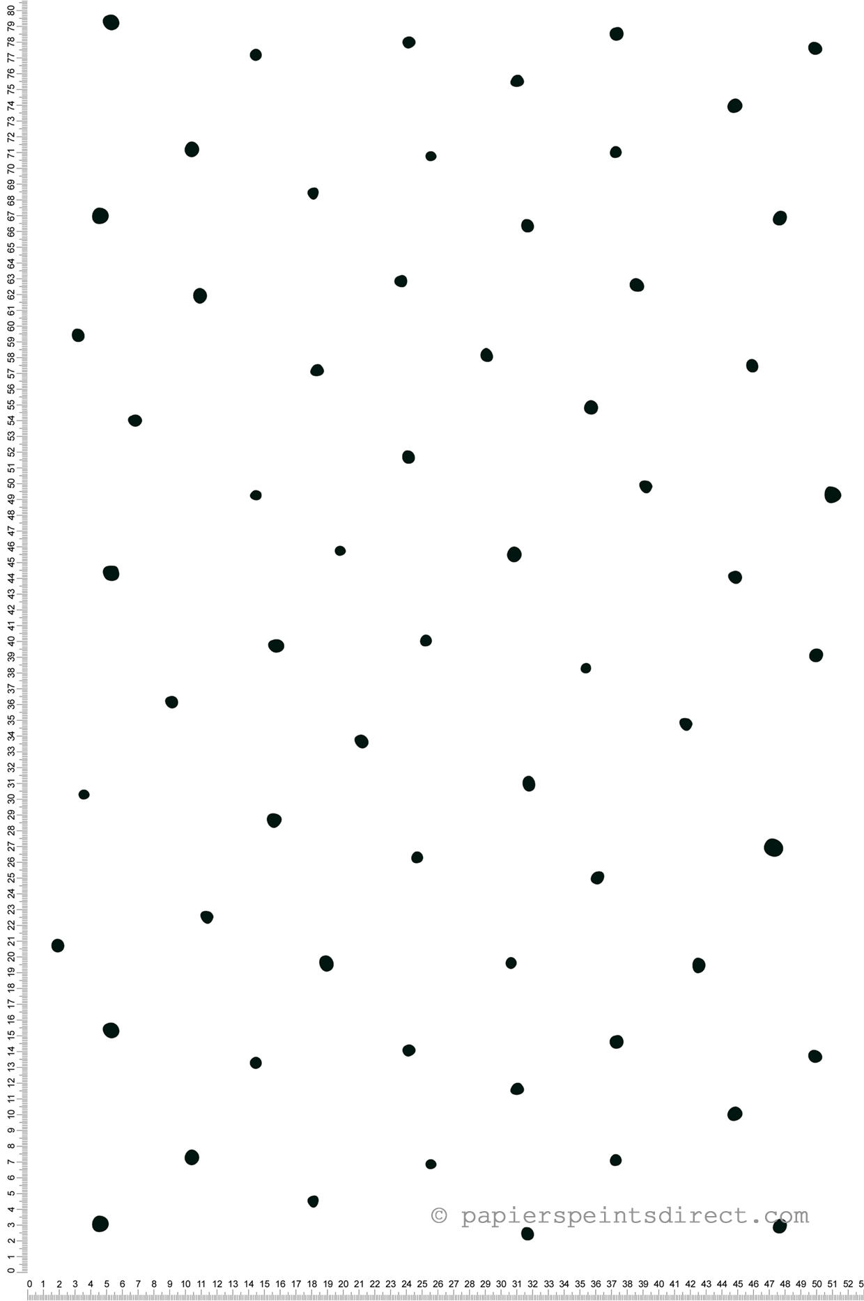 Papier peint enfant Pois noir et blanc - Little Love d'A.S. Création | Réf. SP15683