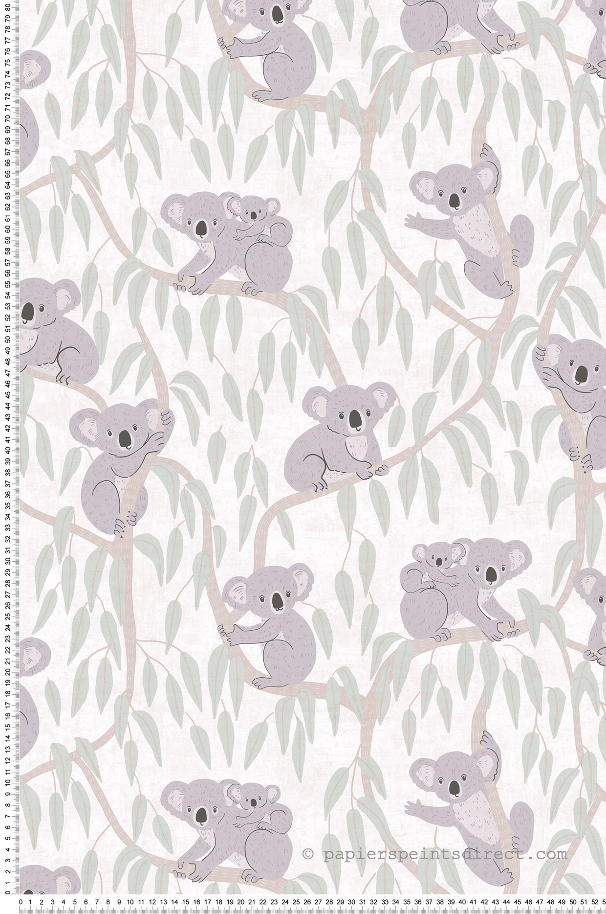 Papier peint Enfant Koala gris - Lilly & Luis d'A.S. Création | Réf. AS-771341