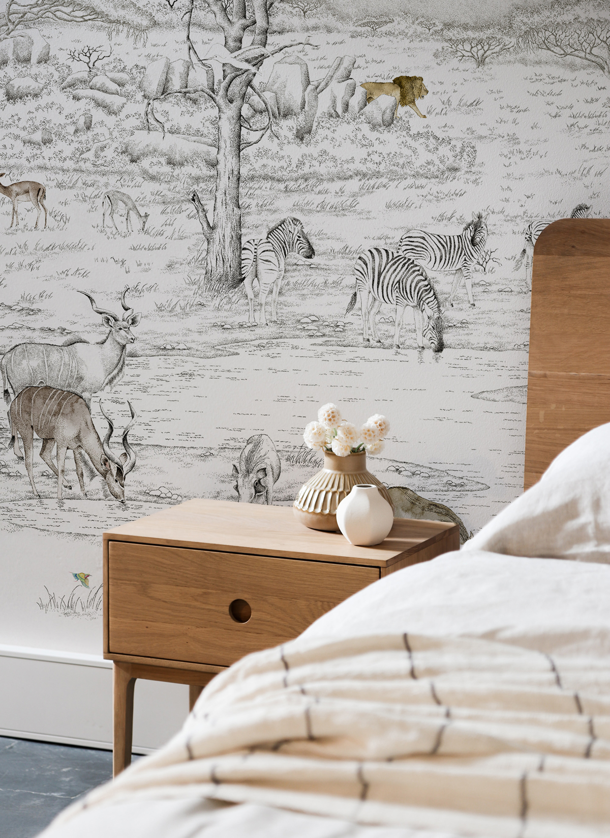 Papier peint panoramique Animaux Vallée du Rift Naturel A+B+C - 1/2/3/4/5/6/7/8/9 - Isidore Leroy AMB2