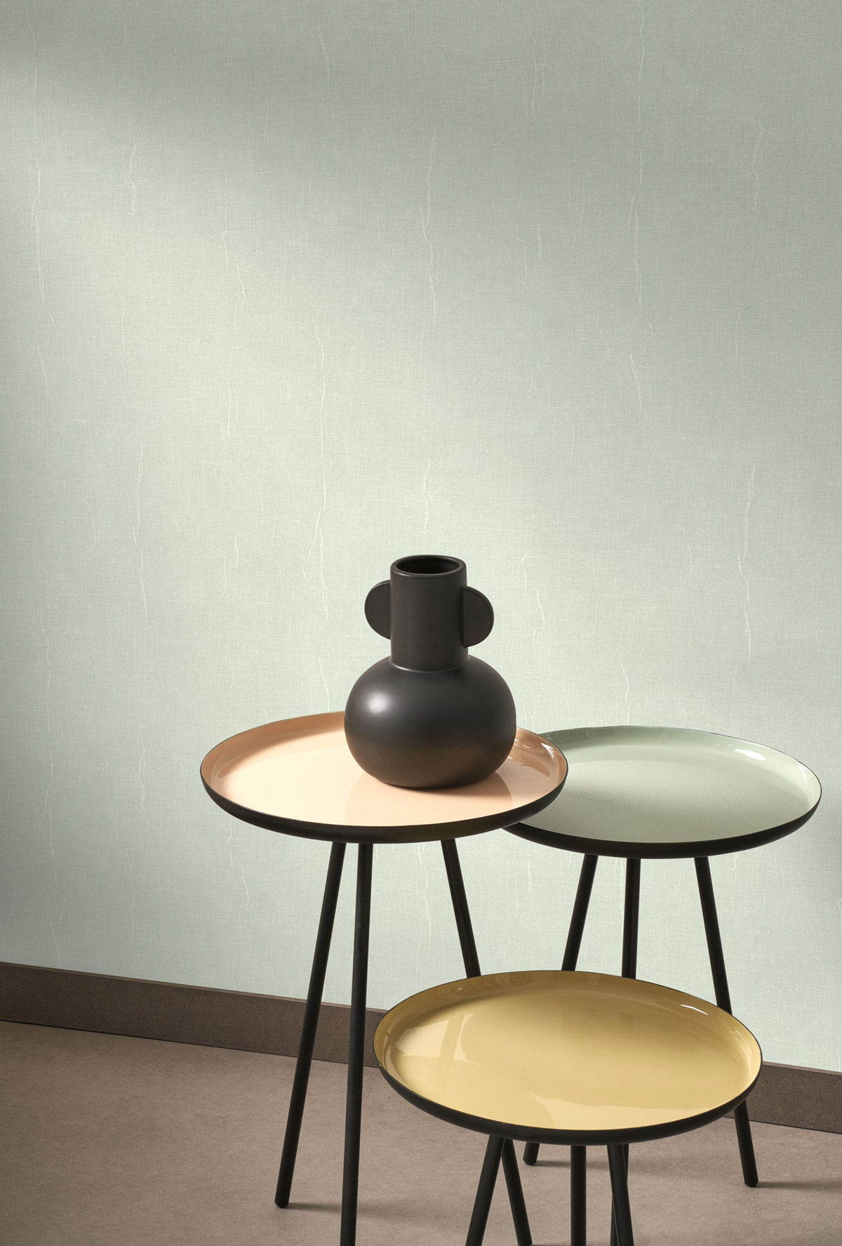 Papier peint Uni Etamine vert d'eau - Etamine de Casadéco | Réf. ETAM200257117