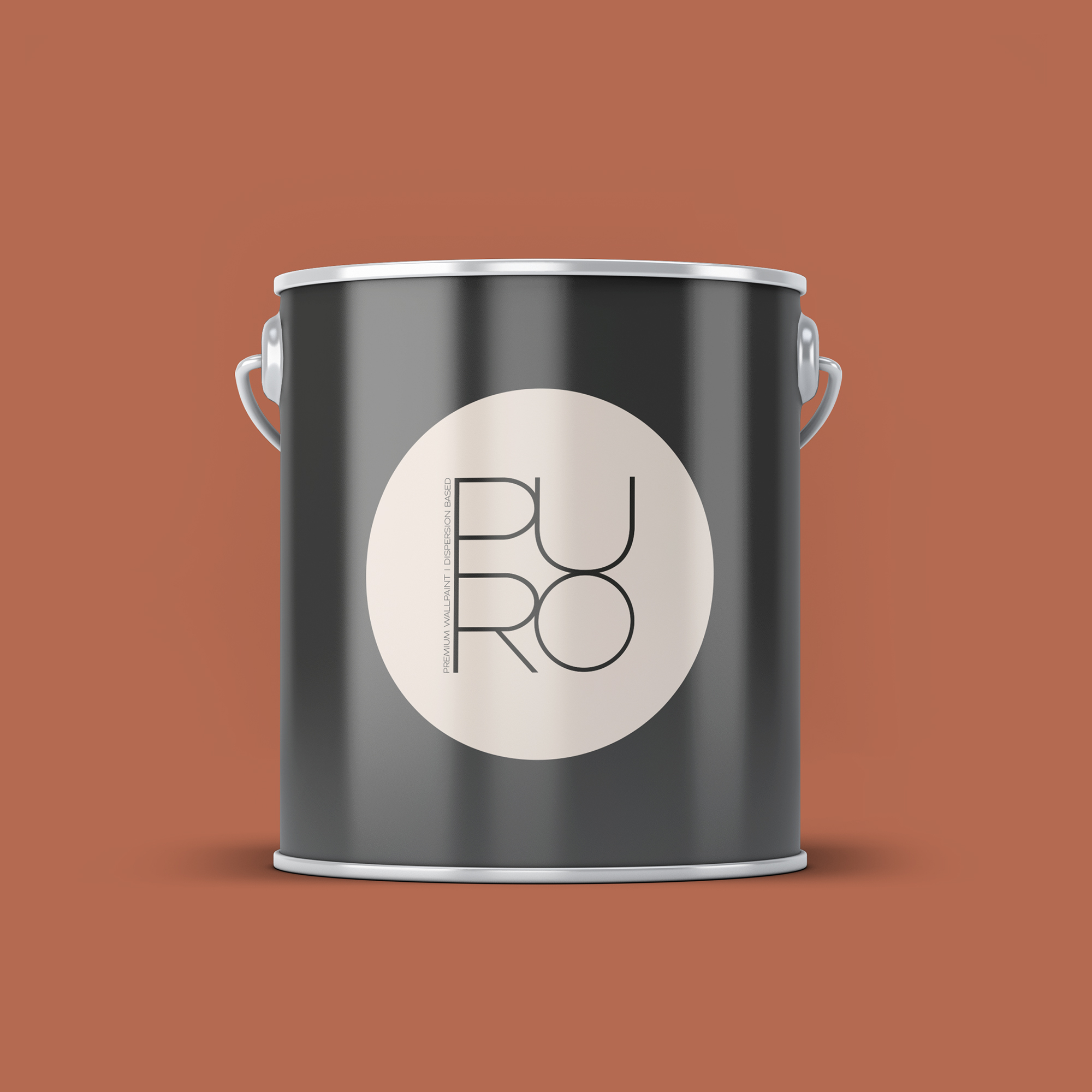 Image d'un pot de 2,5 litres de peinture Puro rouge dusty orange - c9008