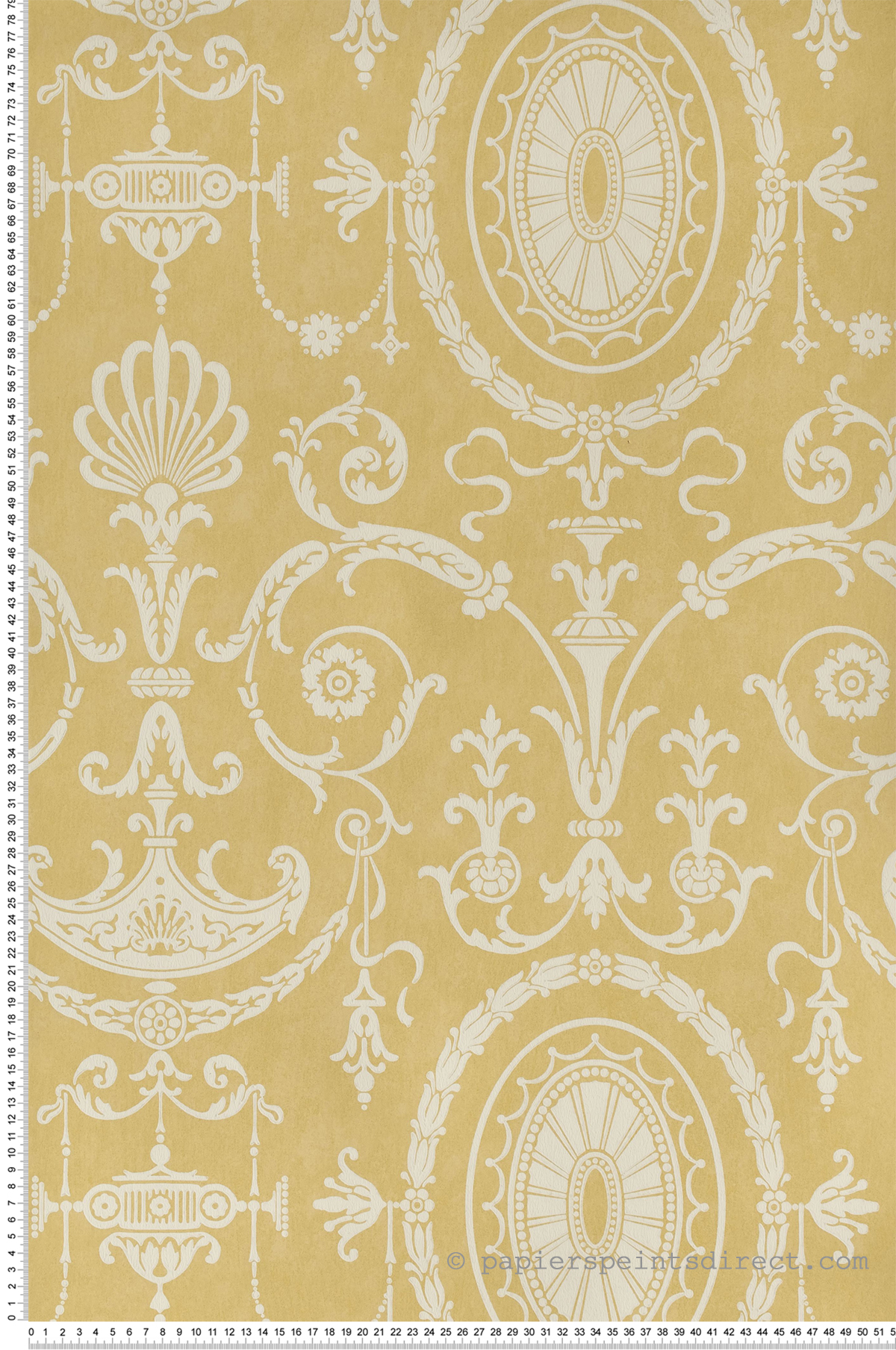 Pall Mall jaune - Papier peint London Wallpapers IV de Little Greene