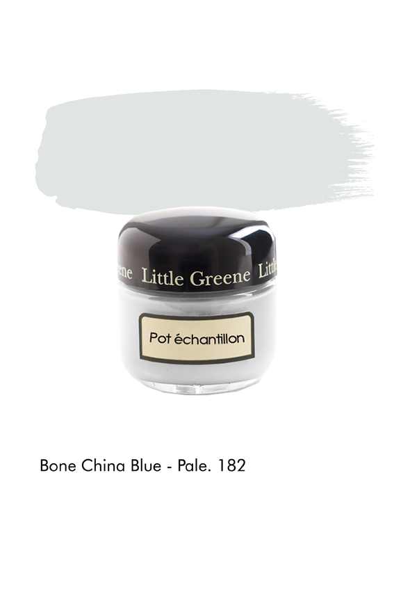 Pot échantillon Bone China Blue Pale n°182 - Finition Absolute Matt Emulsion