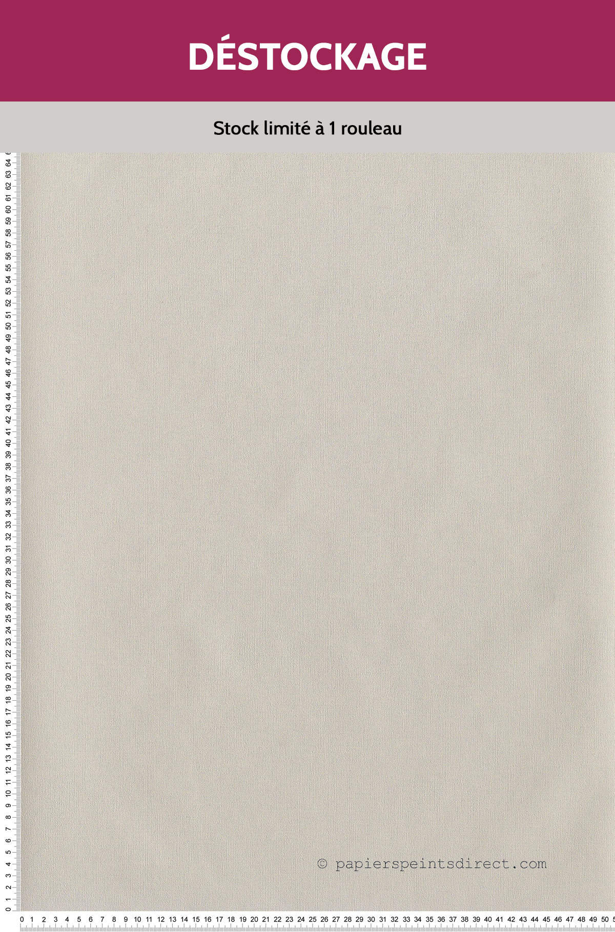 Papier Peint Destockage - Uni Beige clair