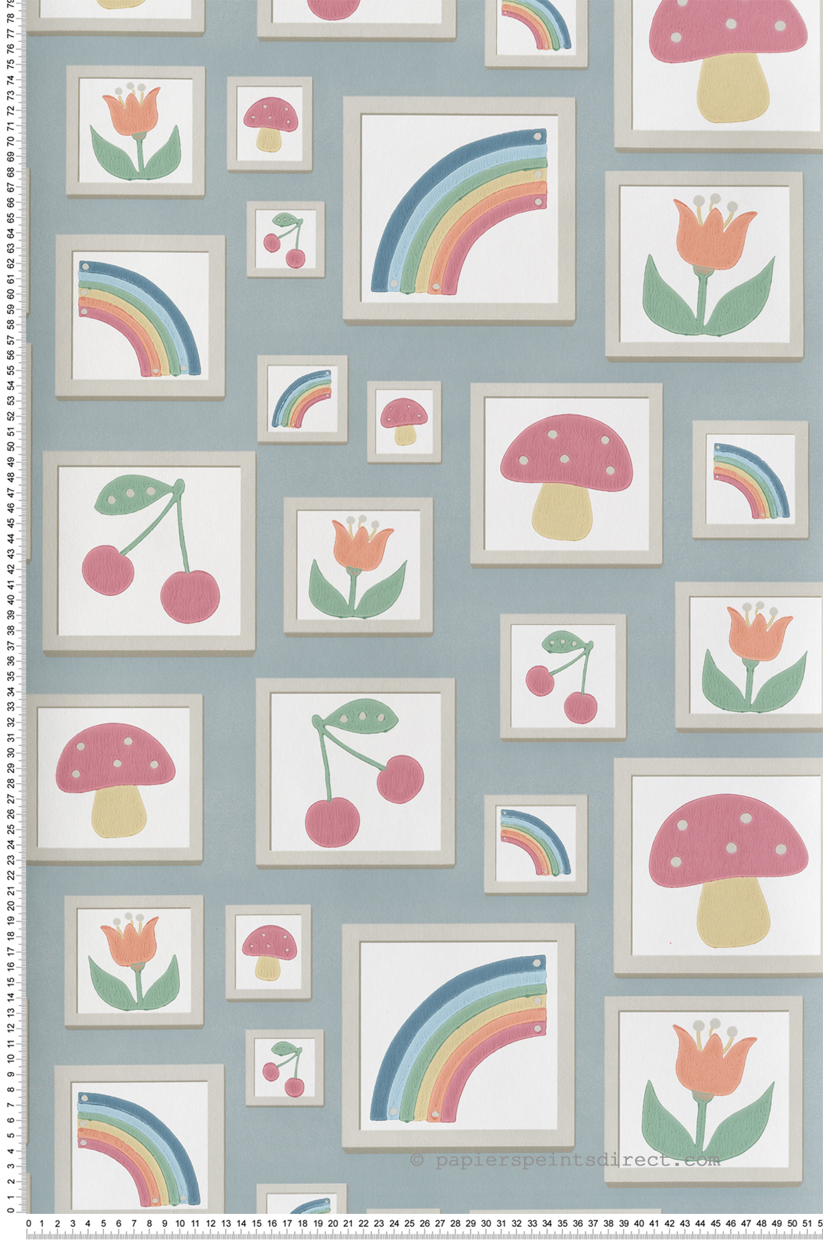 Papier peint Cadre Enfant Balance Celestial - Storybook Papers de Little Greene | Réf. 0231BACELES