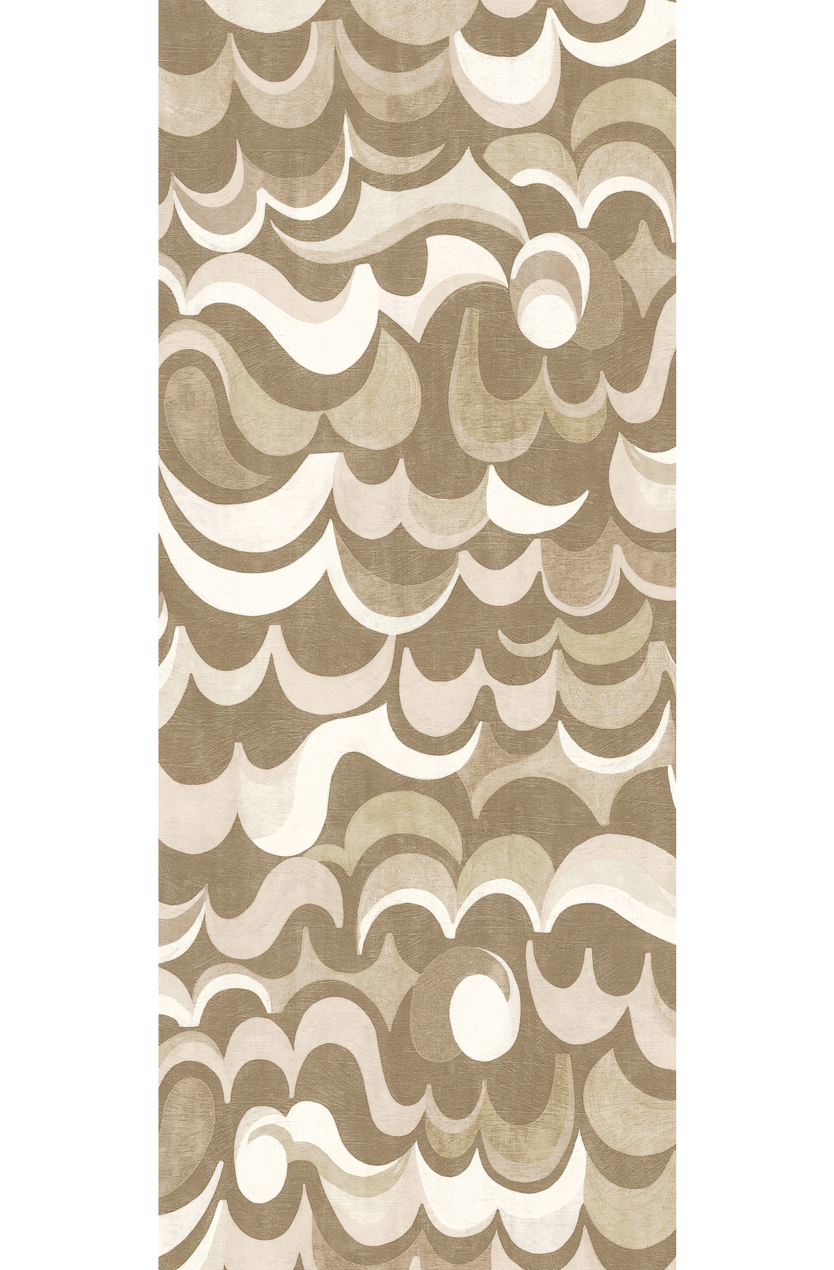 Papier peint panoramique Rétro Abstrait Cheviot beige - C H260 - Rhapsody de Masureel | Réf. MAS-DGRHA1013-260