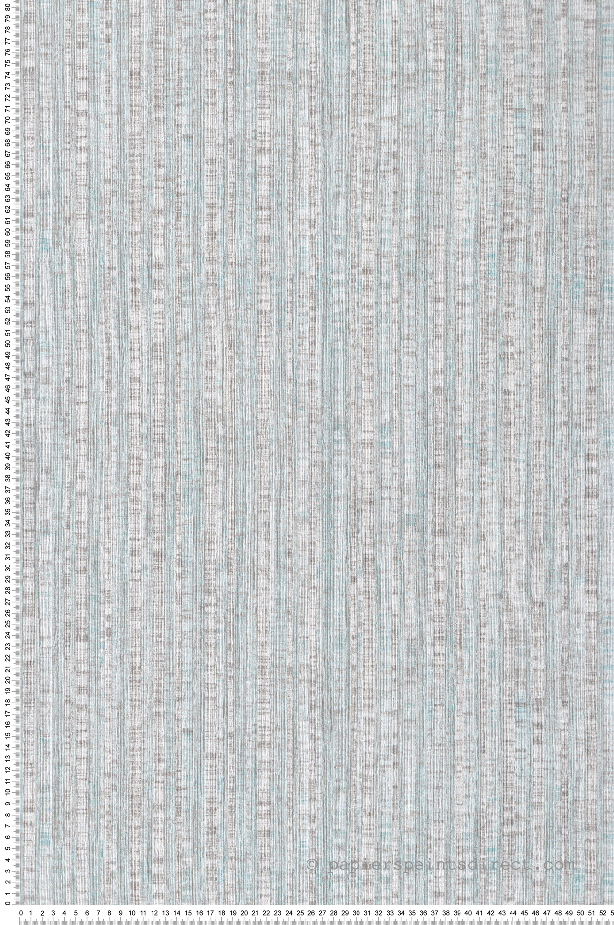 Papier peint Rayure Bengale Naturel bleu clair - Sauvage 2 de Lutèce | Réf. LTC-G67767