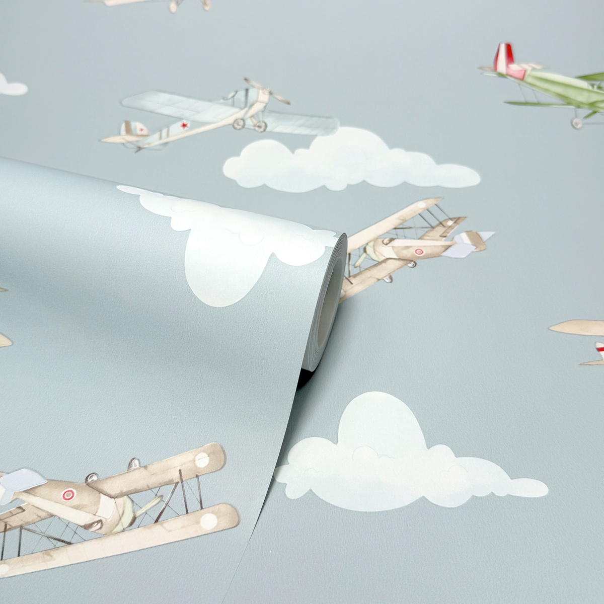 Papier peint Avion Enfant bleu - Imagine de Lutèce ROLL | Réf. LTC-DL27548