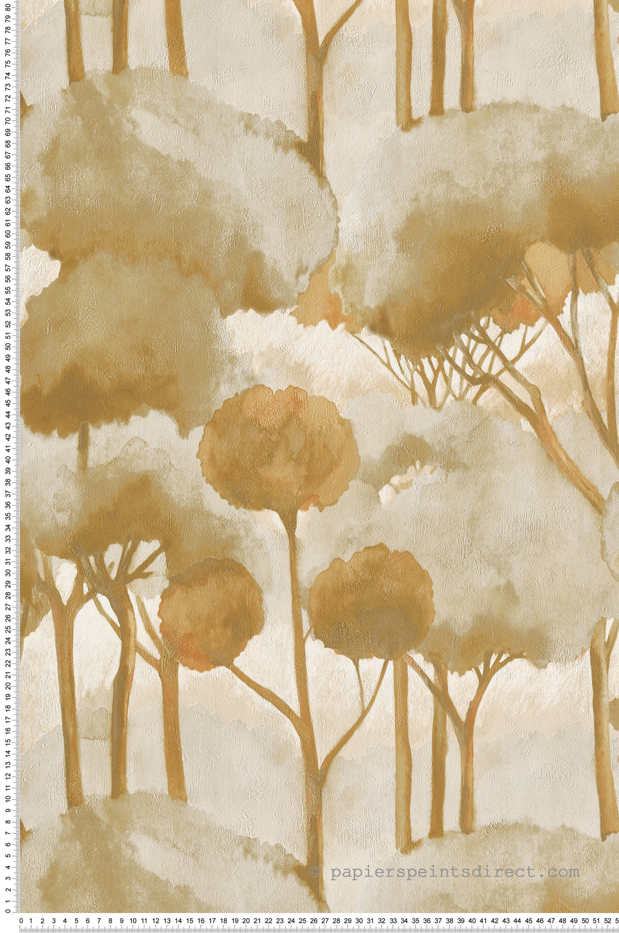 Papier peint Forêt des Landes ocre - Sentier des Dunes de Casadéco | Réf. SENT200927105