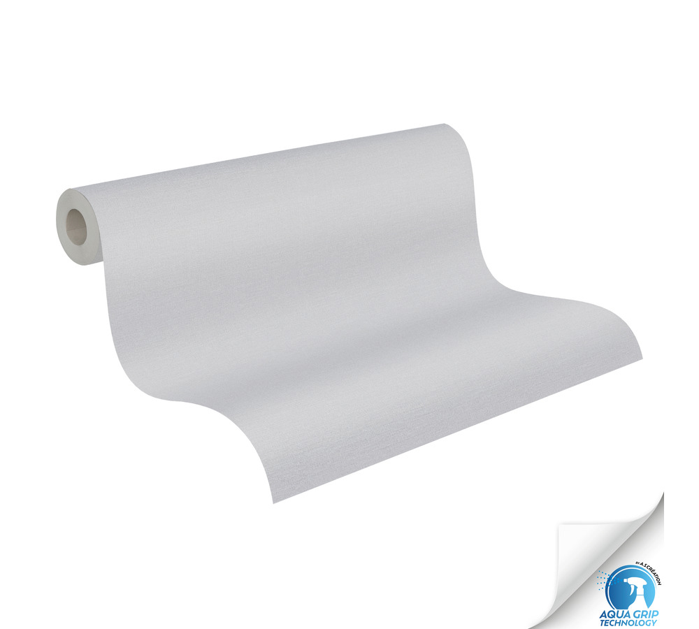 Papier peint préencollé Uni Around gris souris - Designdrop d'A.S. Création ROLL | Réf. AS-784992