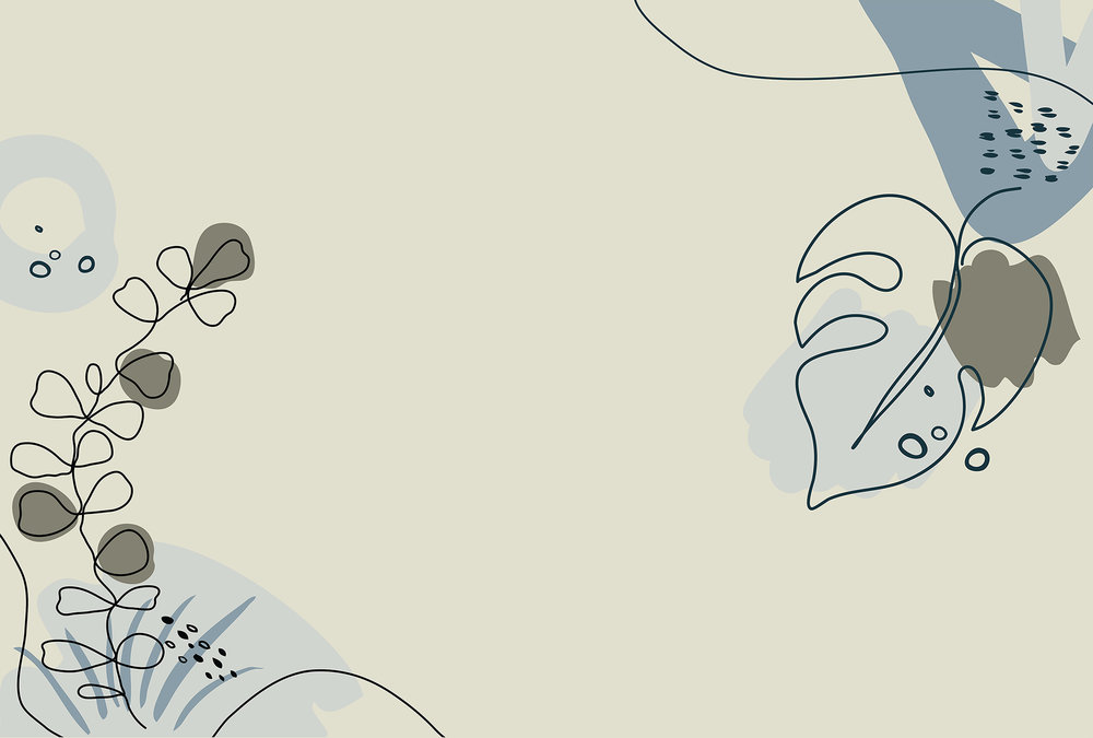 Papier peint panoramique Scandinave Drawn Leaves 3 - Référence DD120229 - Intissé 200g/m2 - Standard 400 x 270