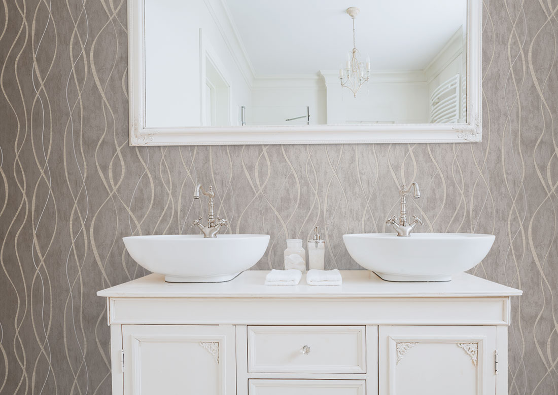 Papier peint spirales métallisées bronze - Special FX de Lutèce | Réf. LTC-G67737