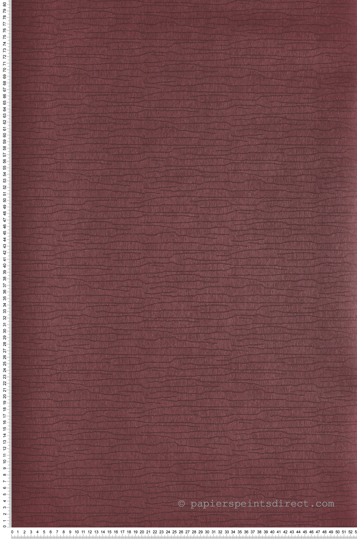 Papier peint Faux Uni Trait lie de vin métallisé - Mysa de Masureel | Réf. MAS-YSA402