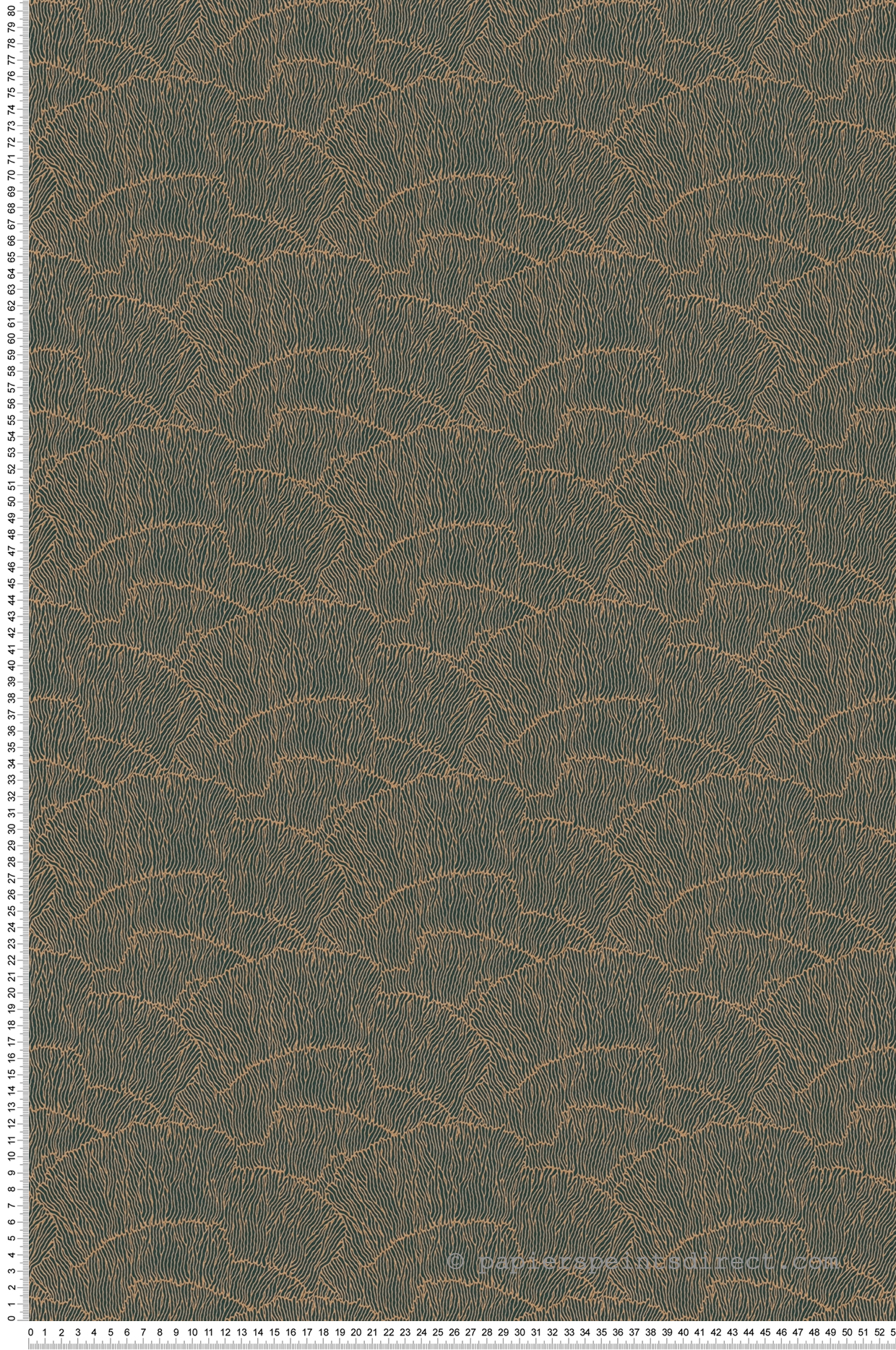 Papier peint Feuilles Abstraites Métallisées vert forêt doré - Arcade d'Architects Paper | Réf. 39174-2