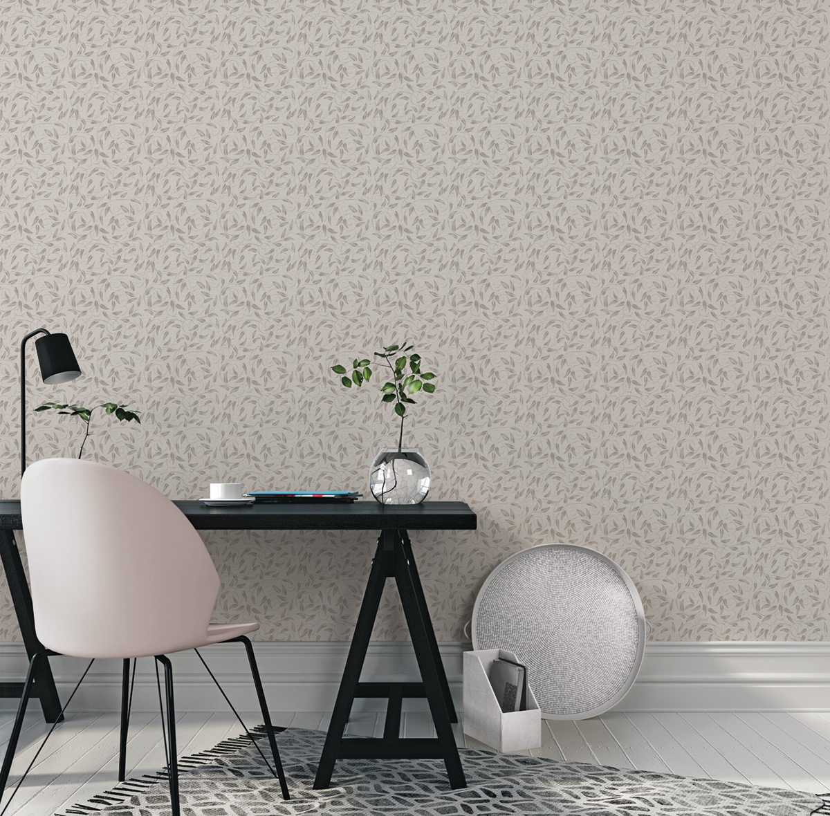 Papier peint Guirlande Feuille Liberty beige - The Wall Llewelyn-Bowen de Lutèce | Réf. LTC-LB25155