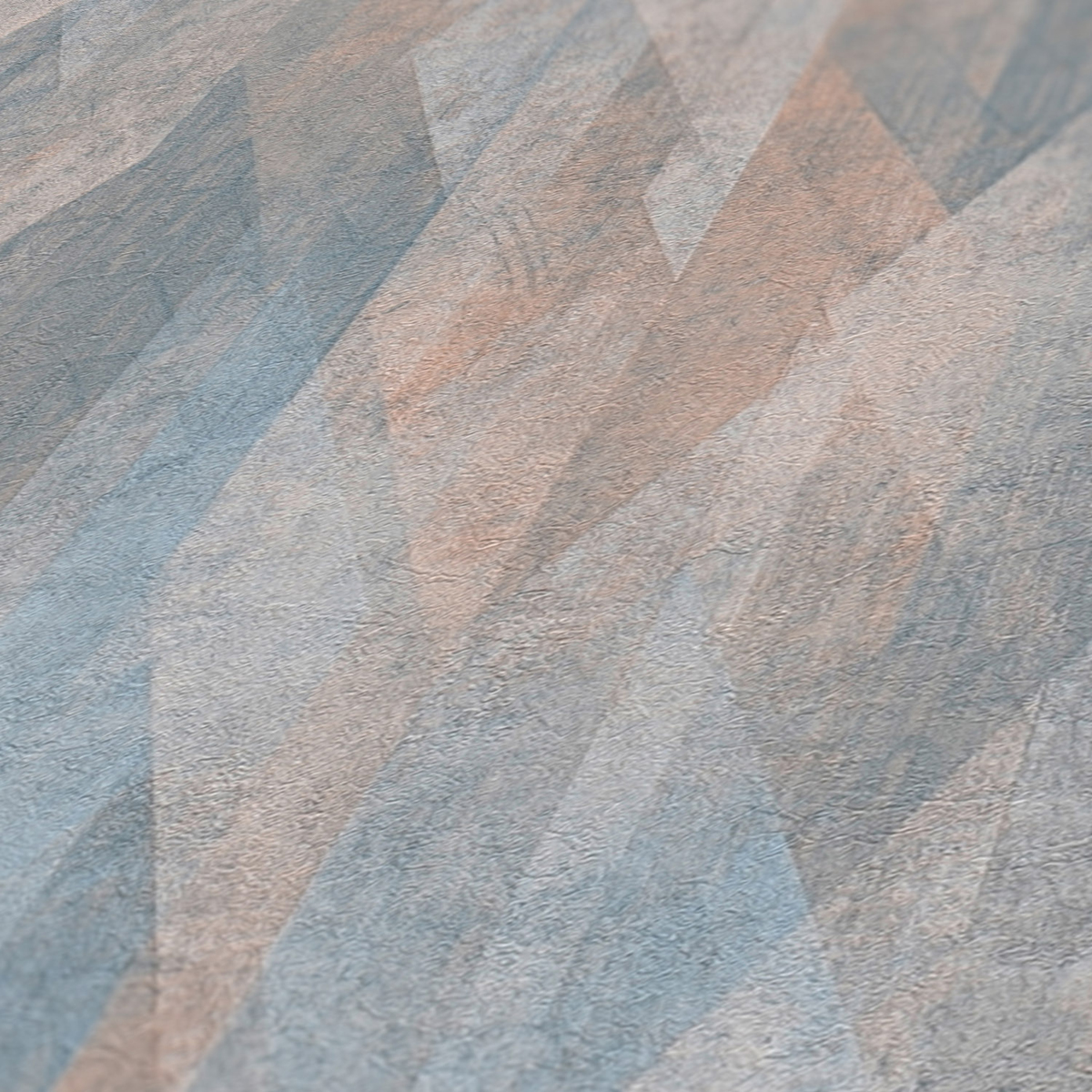 Papier peint Géométrique Bjorn bleu saumon - Metropolitan Stories 3 d'A.S. Création AMB5 | Réf. AS-391041