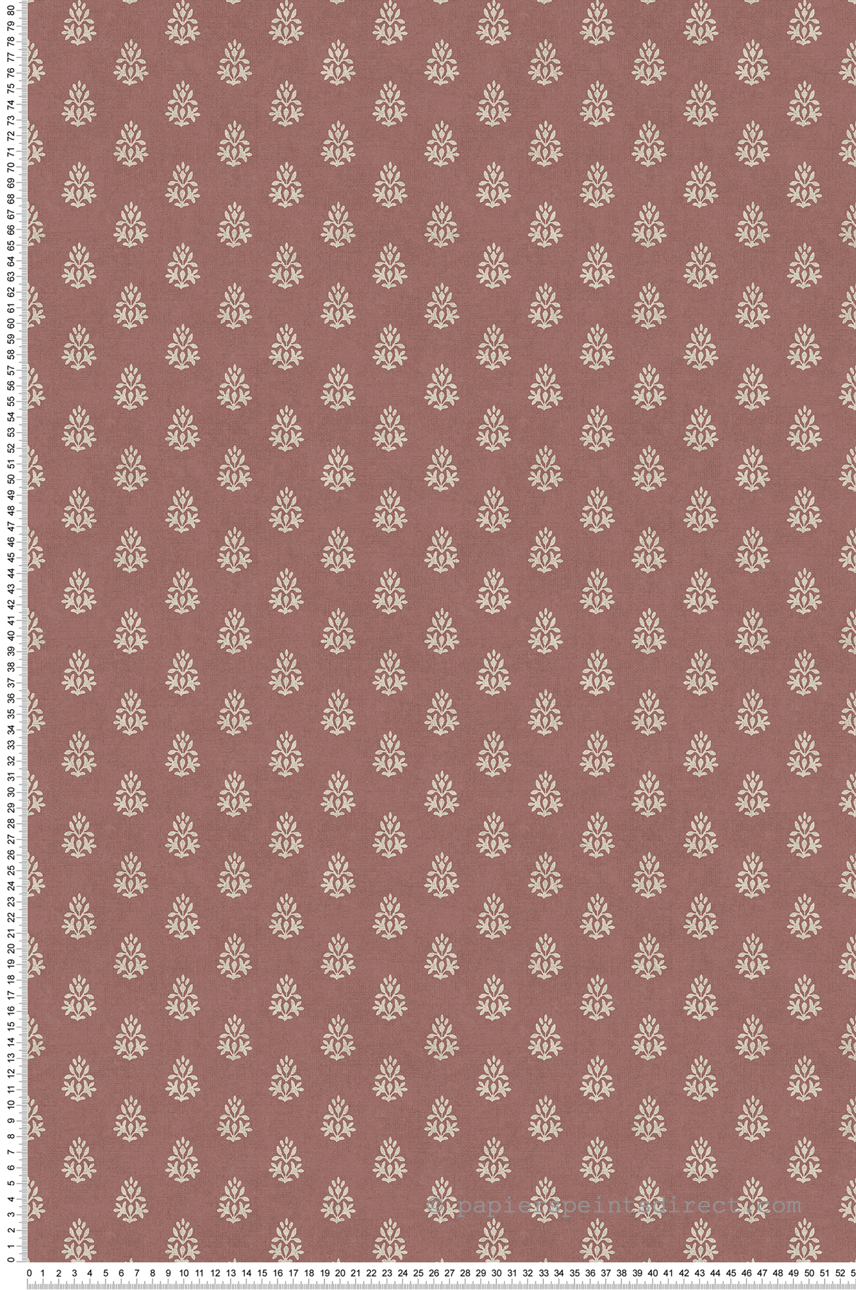 Papier peint Mini Buisson terracotta - Aristide de Lutèce | Réf. LTC-3859-4