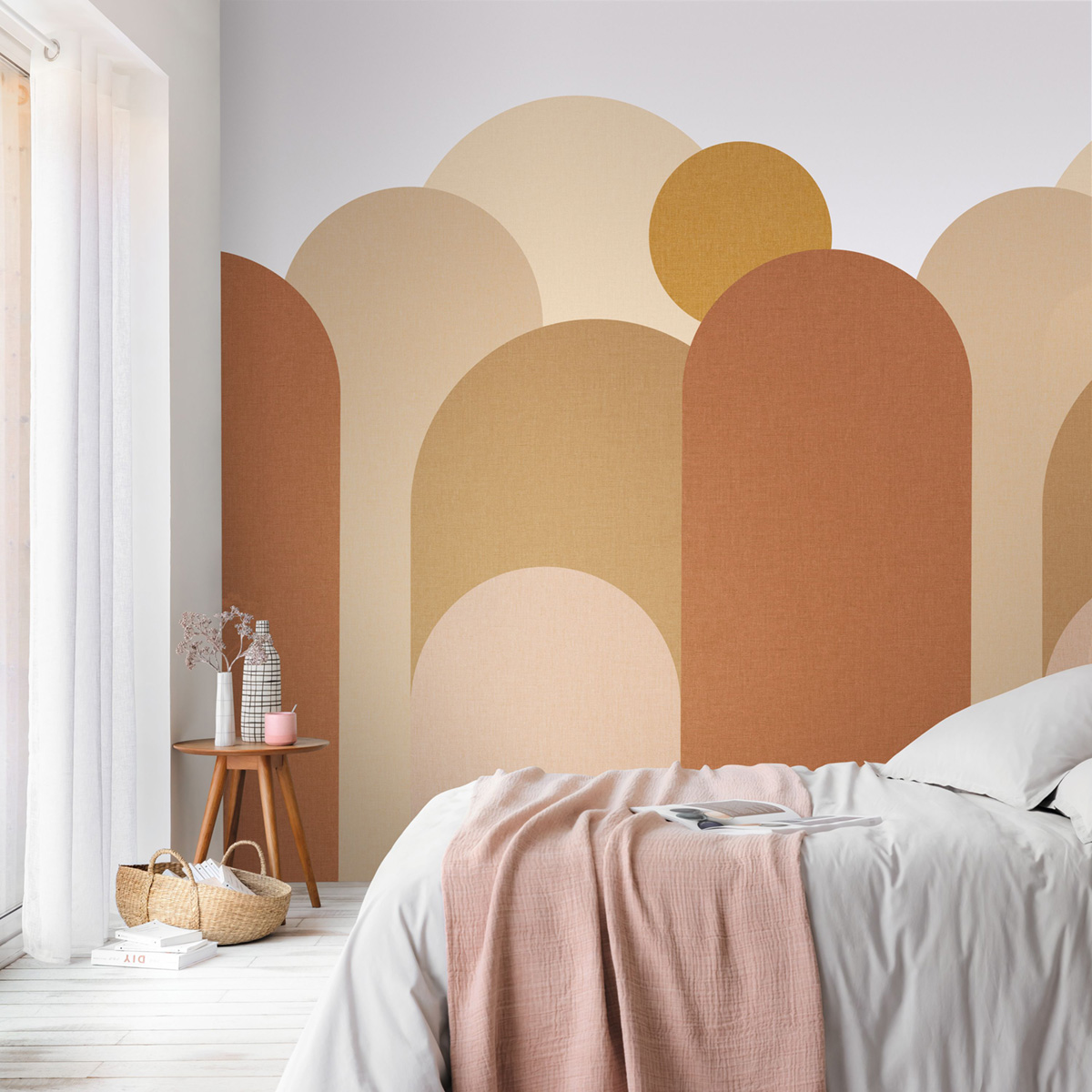 Papier peint panoramique Forme Arrondie Roma terracotta 200X250 - Color Box 3 de Casélio | Réf. CB3105964705