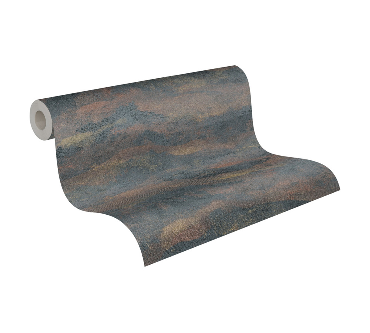 Papier peint Abstrait Coline Paysage anthracite doré - Metropolitan Stories 4 Hot Spots d'A.S. Création AMB1| Réf. AS-786564