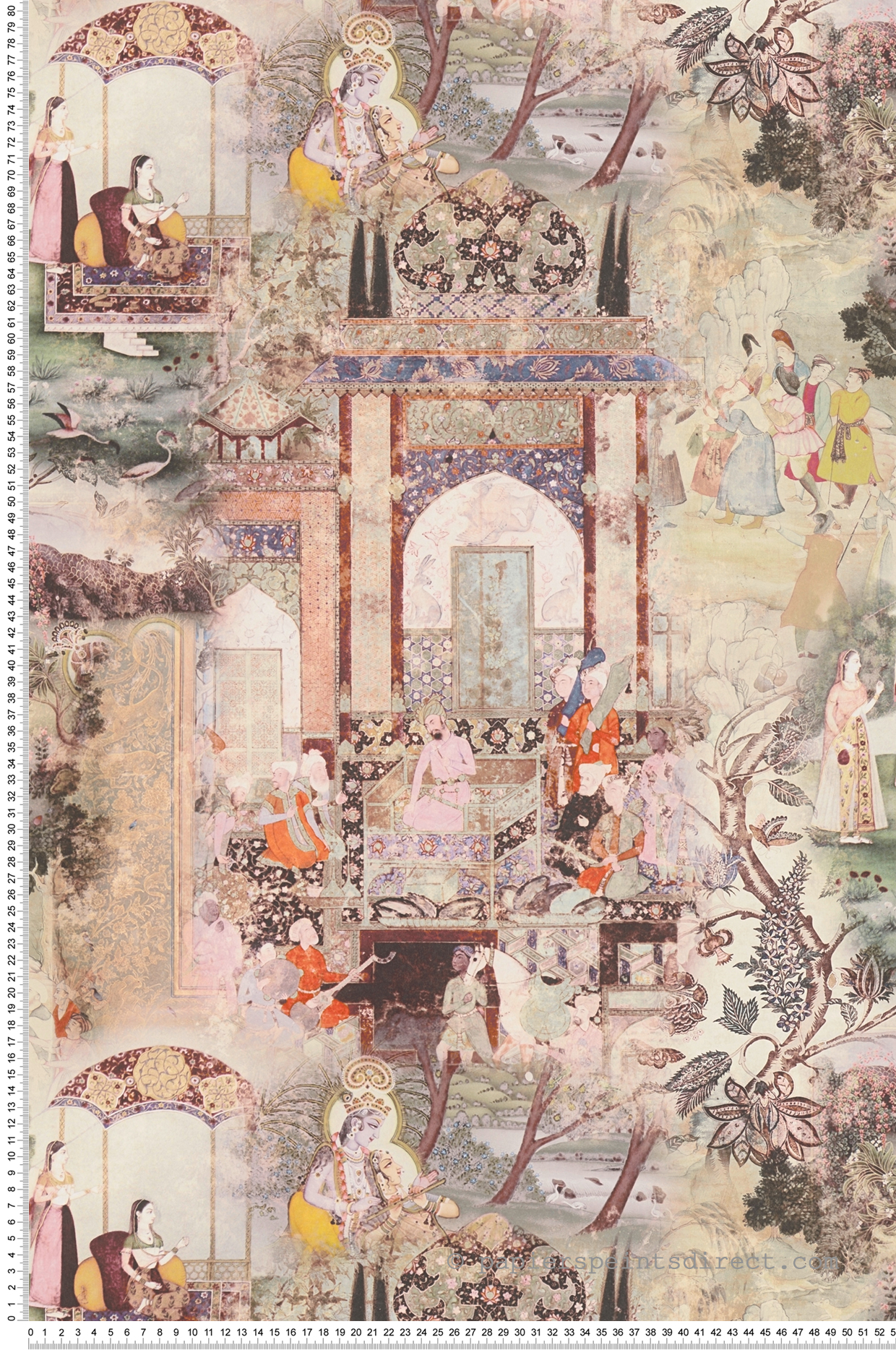 Papier peint Paysage Indien Multicouleurs - Dream Flowery de Architects Paper | Réf. 38174-2