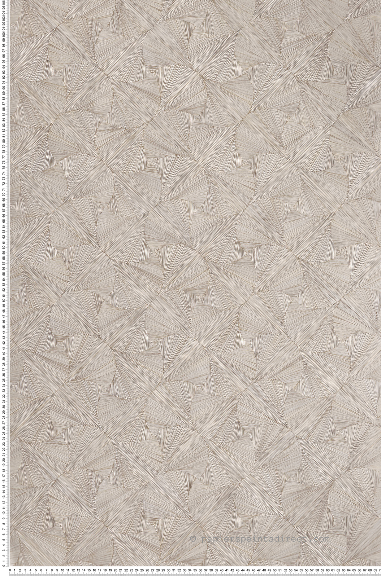 Papier peint Ecaille Végétale Lombok grège - Nature Précieuse de Casamance | Réf. CAS-B75320712