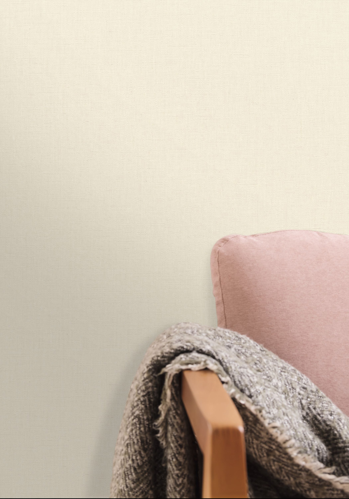 Papier peint Faux Uni Tissage blanc cassé - Twist de Casélio | Réf. TST103221050