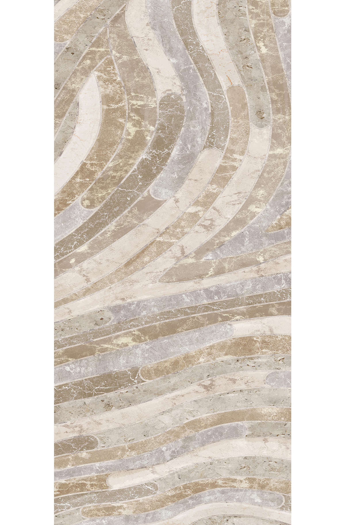 Papier peint panoramique Marbre Serpentine beige - B H260 - Rock de Masureel | Réf. MAS-DGROC2012-260