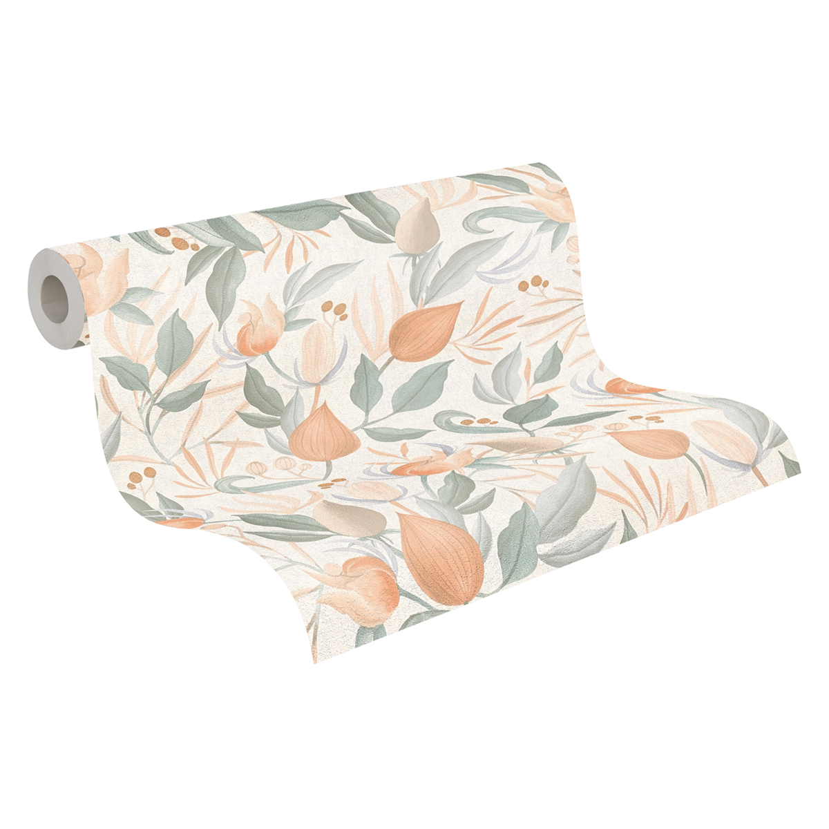 Papier peint Floral Still Bloom pêche - Cosmoliving d'A.S. Création ROLL | Réf. AS-790624