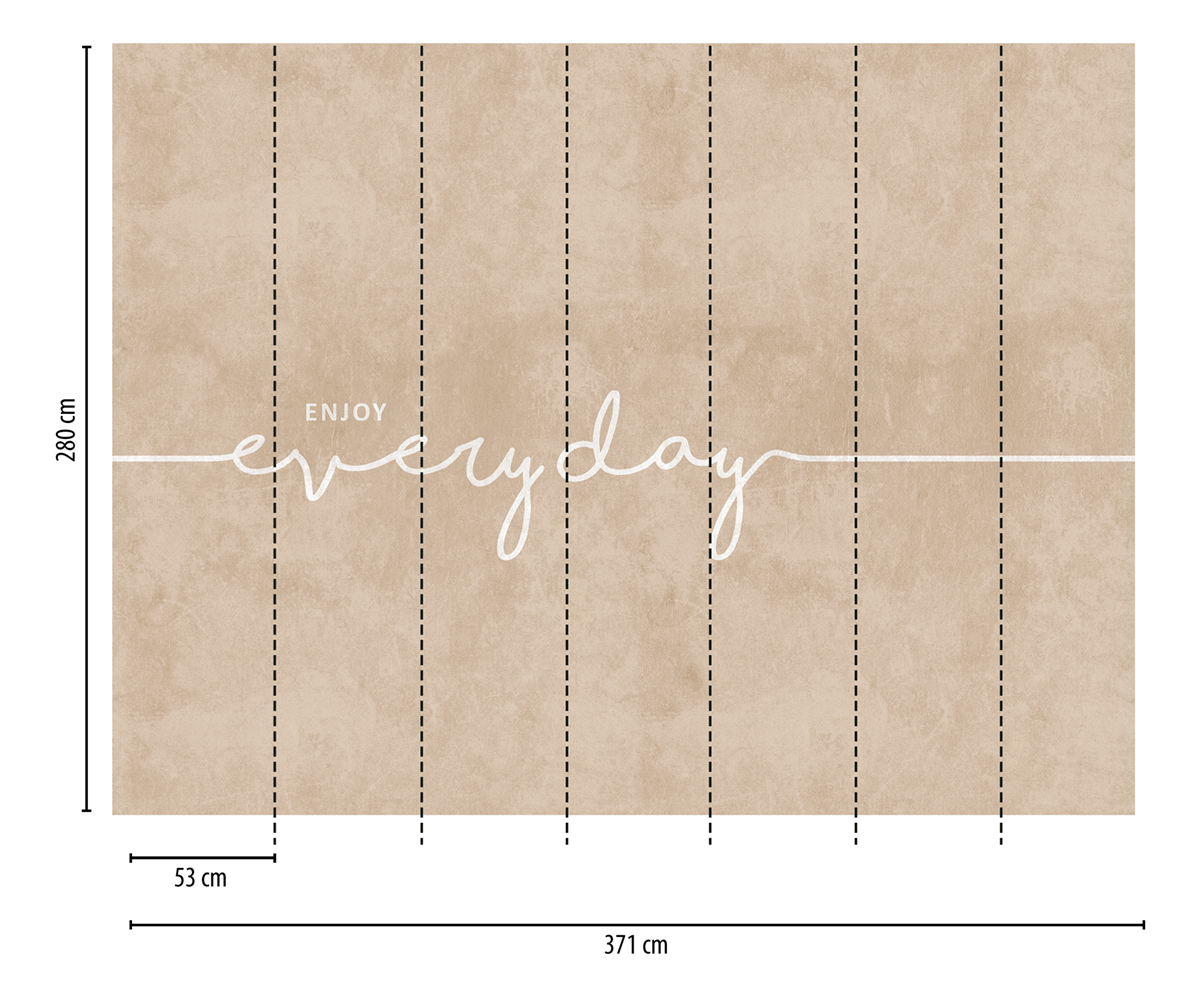 Papier peint panoramique Enjoy Everyday beige - The Wall d'A.S. Création | Réf. AS-382851