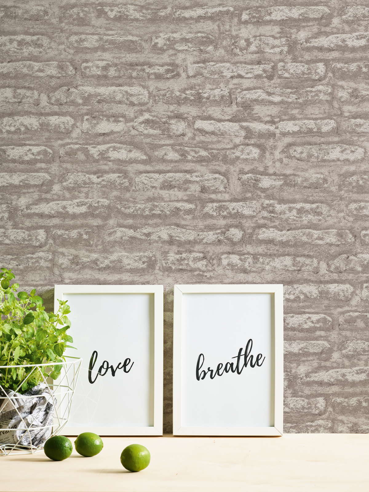 Papier peint Pierre Stone gris brun - Attractive 2 d'A.S. Création AMB2 | Réf. AS-390274