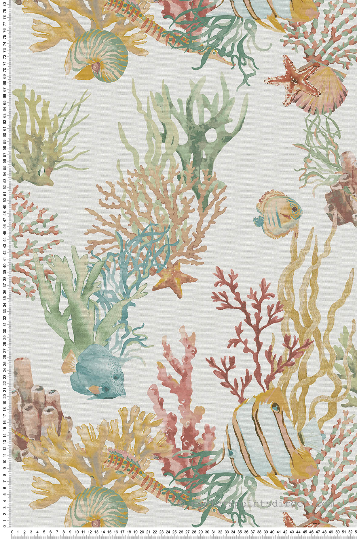 Papier peint Poisson Fond Marin muticouleurs - Fidji de Lutèce | Réf. LTC-8501-2