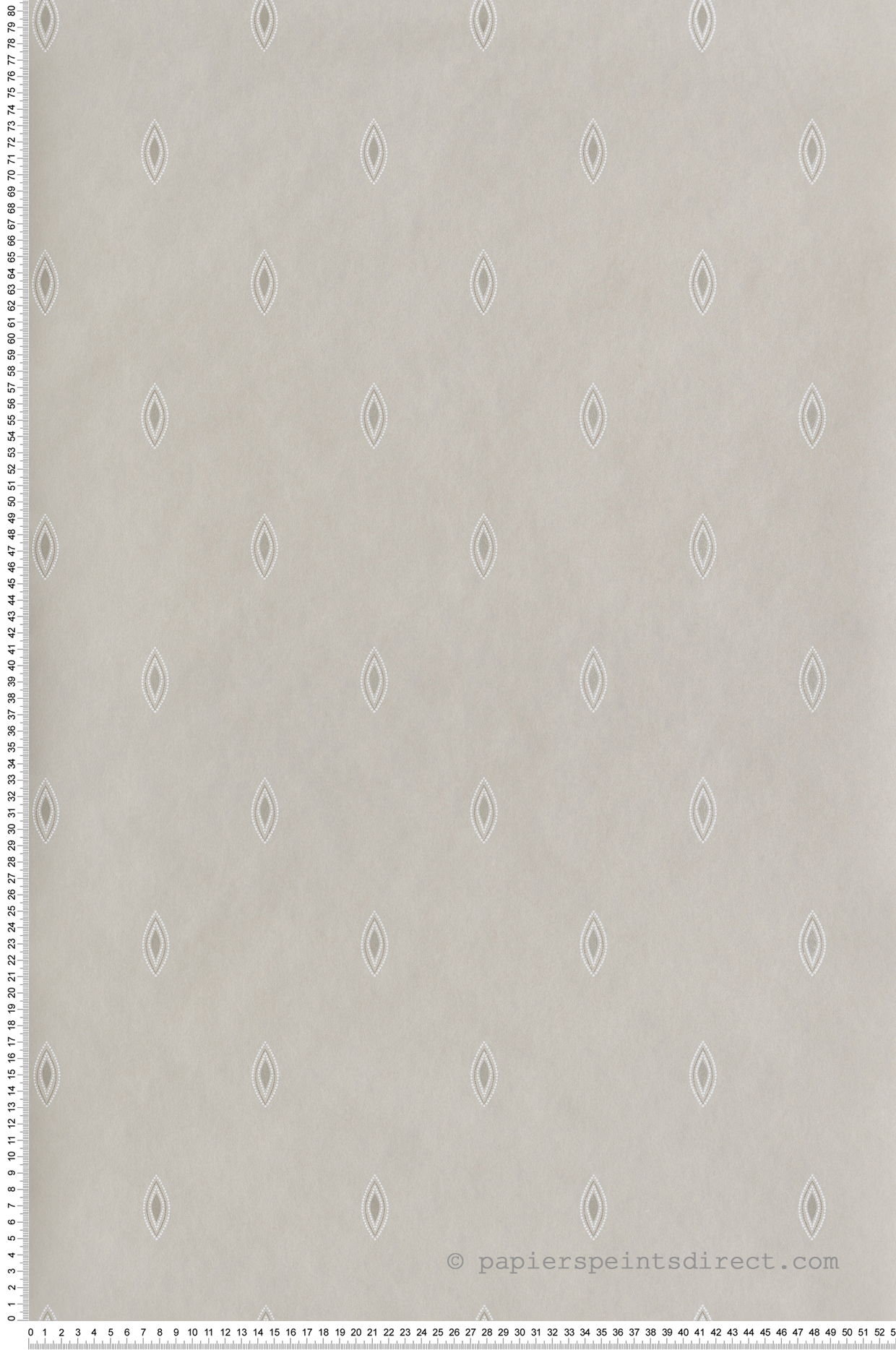 Papier peint Motif Dolce beige lin métallisé - Othello de Masureel | Réf. MAS-OTH303