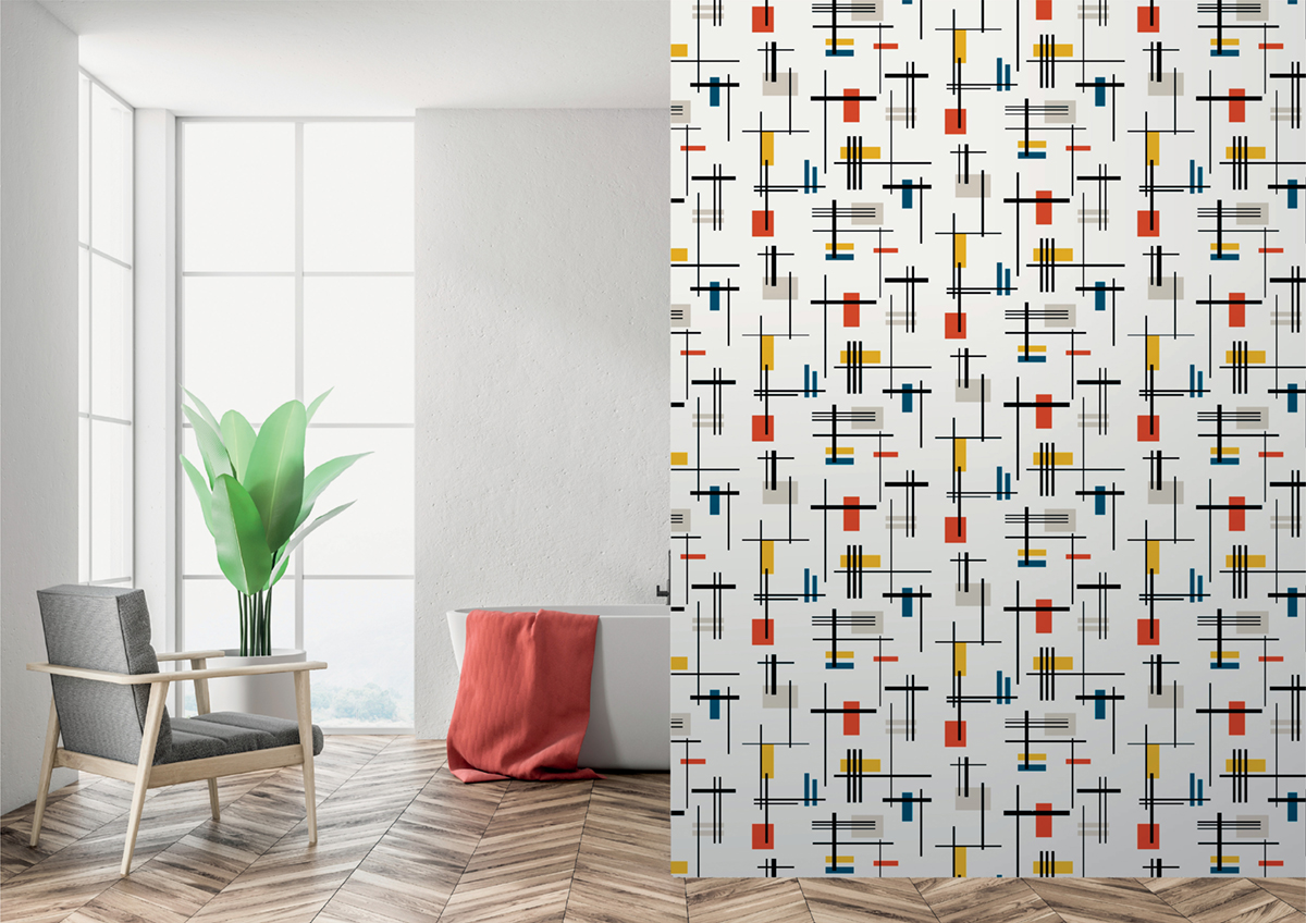 Papier peint Géométrique Square primaire - Les Essentiels de Lutèce | Réf. LTC-51201810