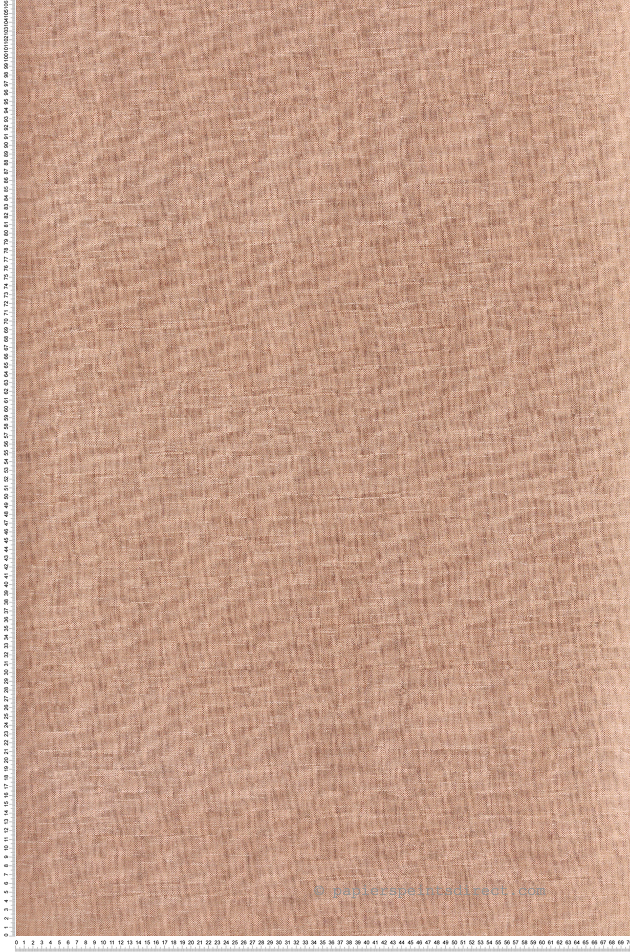 Papier peint Faux Uni Lin Telis beige saumon - Joy de Masureel | Réf. MAS-JOY309