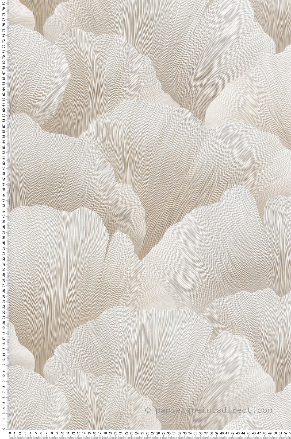 Papier peint Pétale Contemporain beige irisé - Maya de Montecolino | Réf. MC-BZ3005