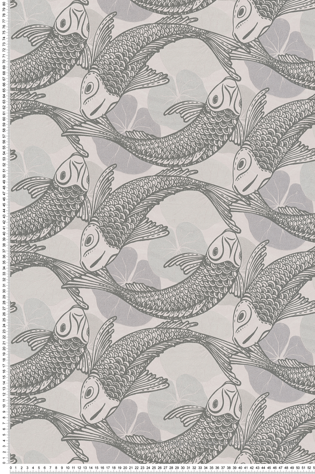Papier peint Poisson Carpe ivoire-argent - Metropolitan Stories 2 d'AS Création | Réf. SP15483