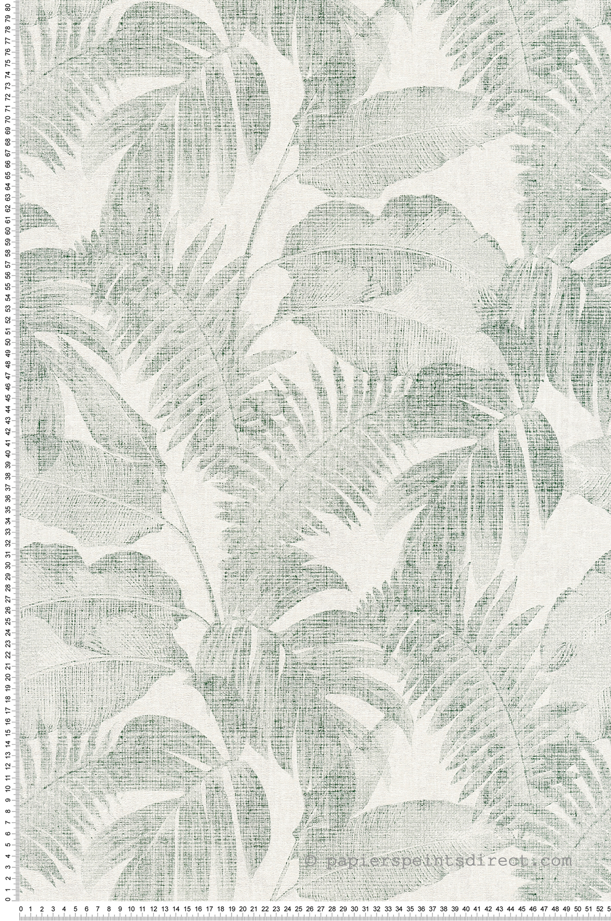 Papier peint Jungle Tropicale vert fond blanc - New Walls d'AS Création | Réf. SP15253