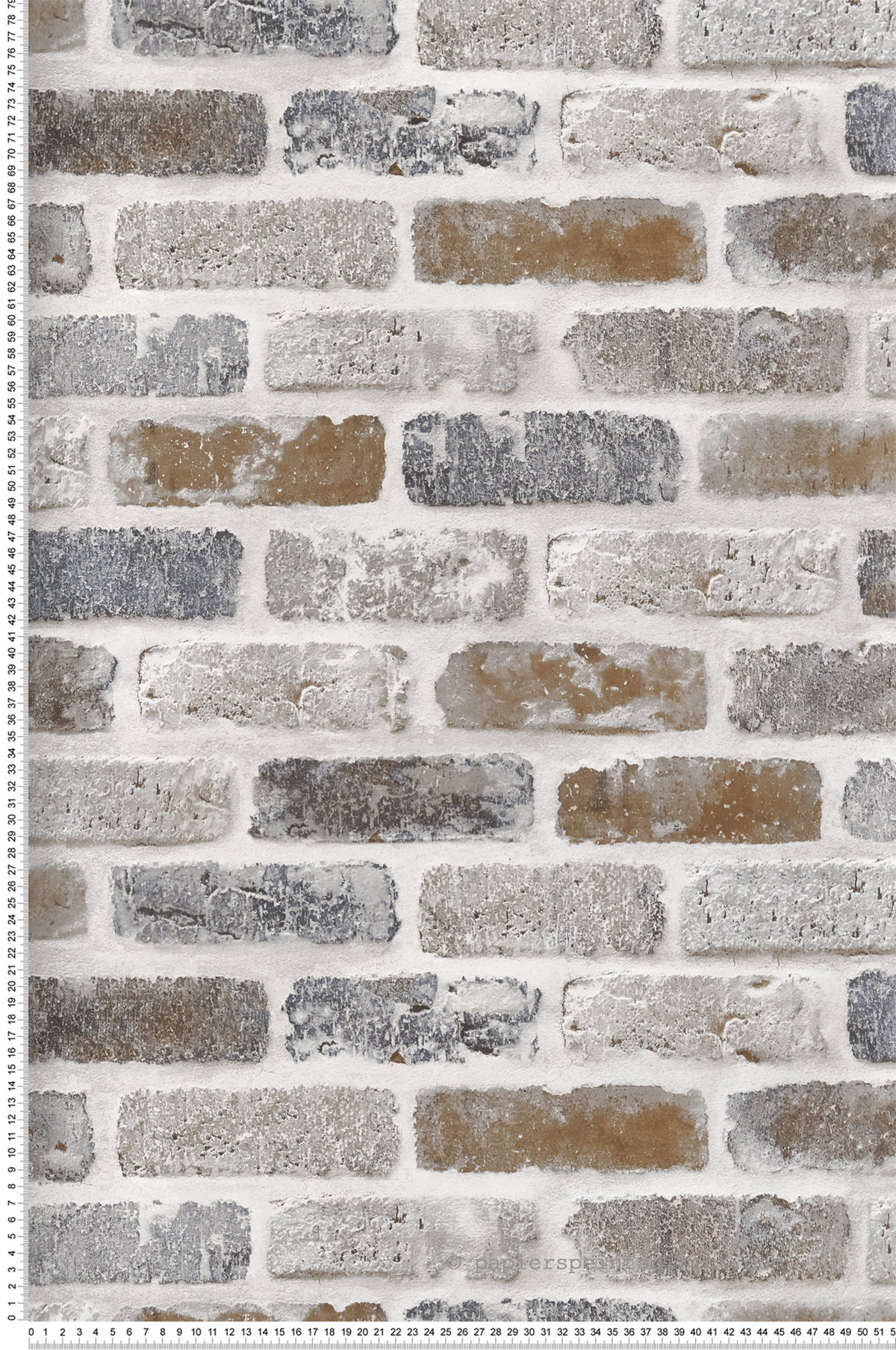 Papier peint adhésif Brique grise - Les Adhésifs de Lutèce | Réf. LTC-NW30500